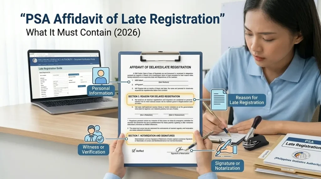 PSA Affidavit for Late Registration